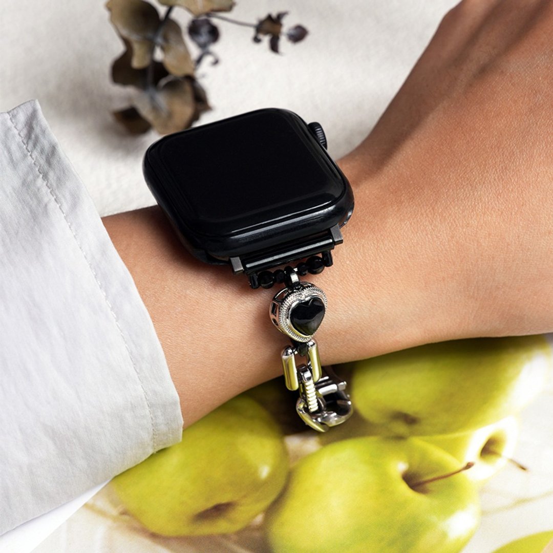 APPLE WATCH - 【Black Temperature】质感不锈钢拼接表带 - 表带 - 其他金属 