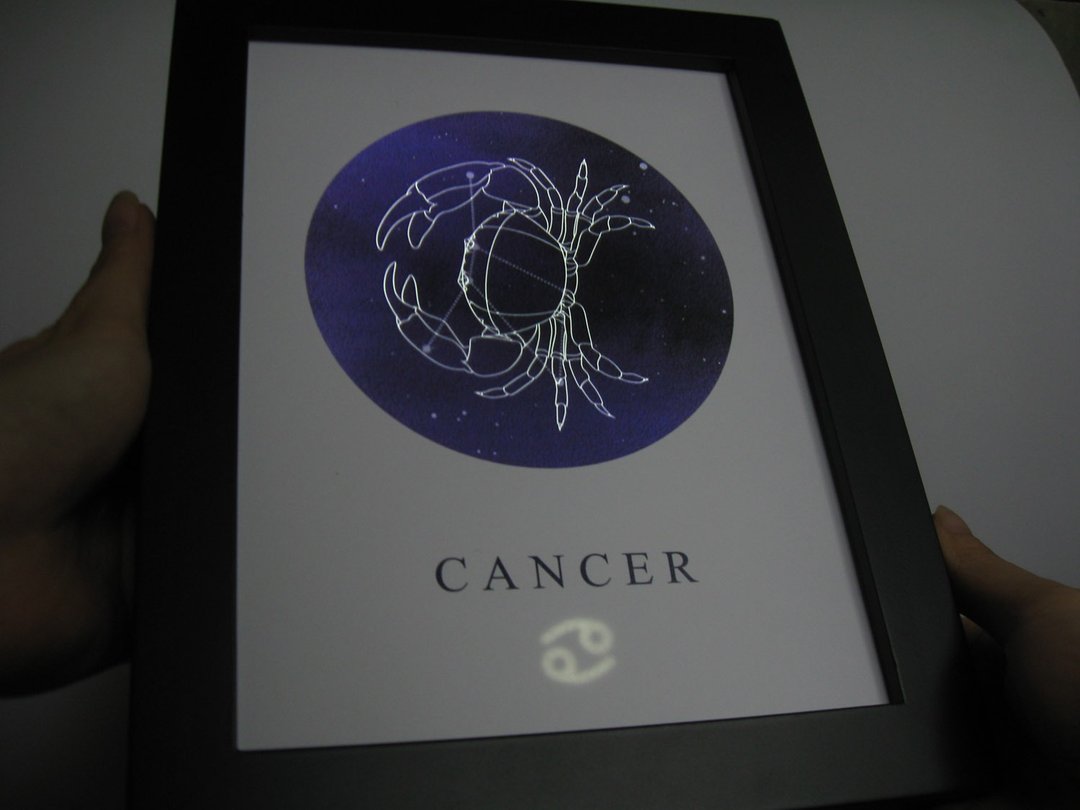 定制星座小夜灯 巨蟹座Cancer好友的毕业礼物 可调光陪伴工作学习 - 灯具/灯饰 - 纸 蓝色