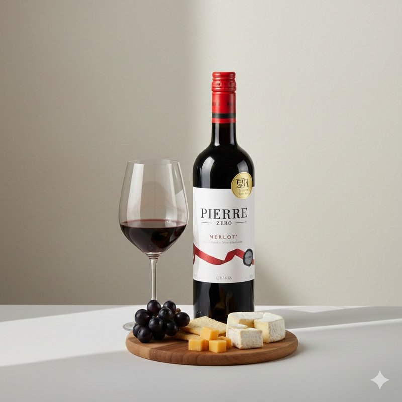 法国 CHAVIN 夏凡 经典梅洛无酒精红酒风味饮 750mL Vegan 全素 - 果汁/蔬果汁 - 玻璃 白色