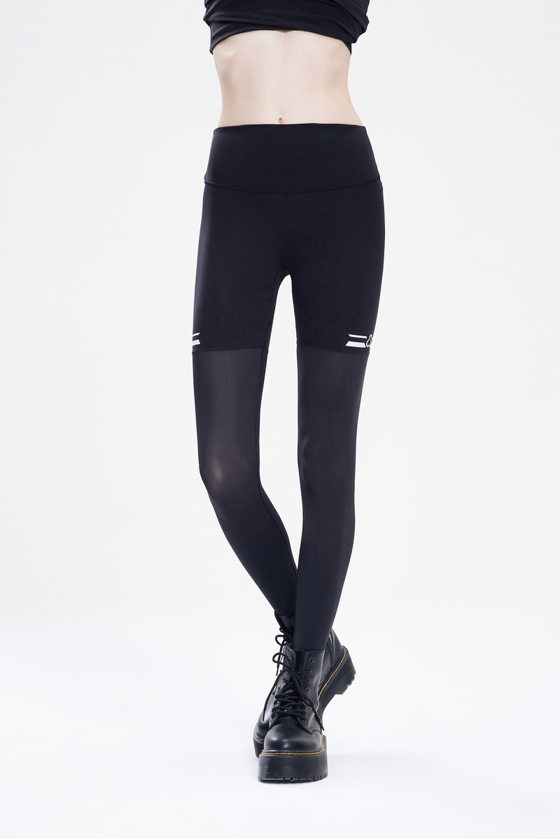 TITIKA Track Leggings (Ankle-Length) - 女装运动裤 - 尼龙 黑色