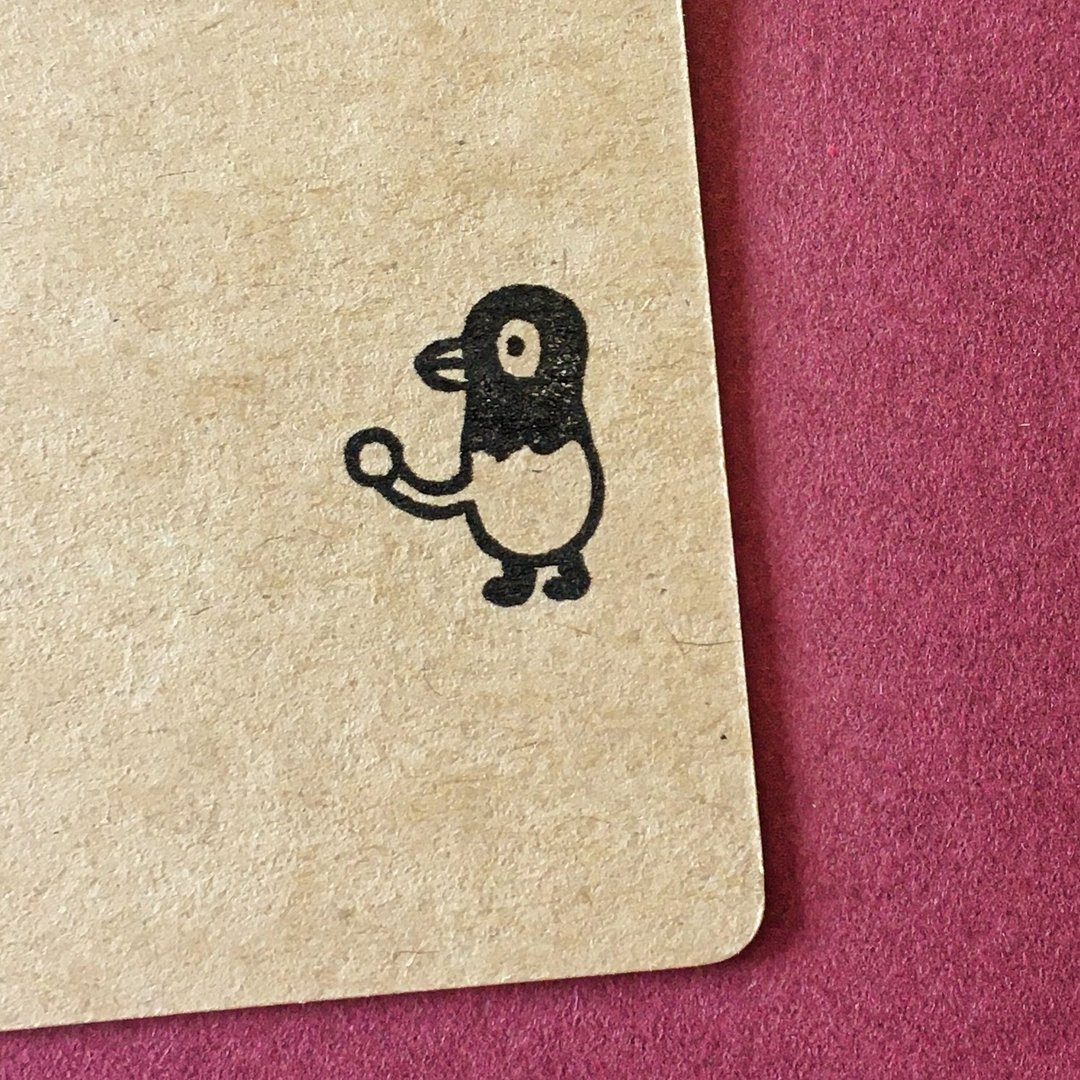 Bird 16・ rubber stamp・ 20mm series - 印章/印台 - 橡胶 白色
