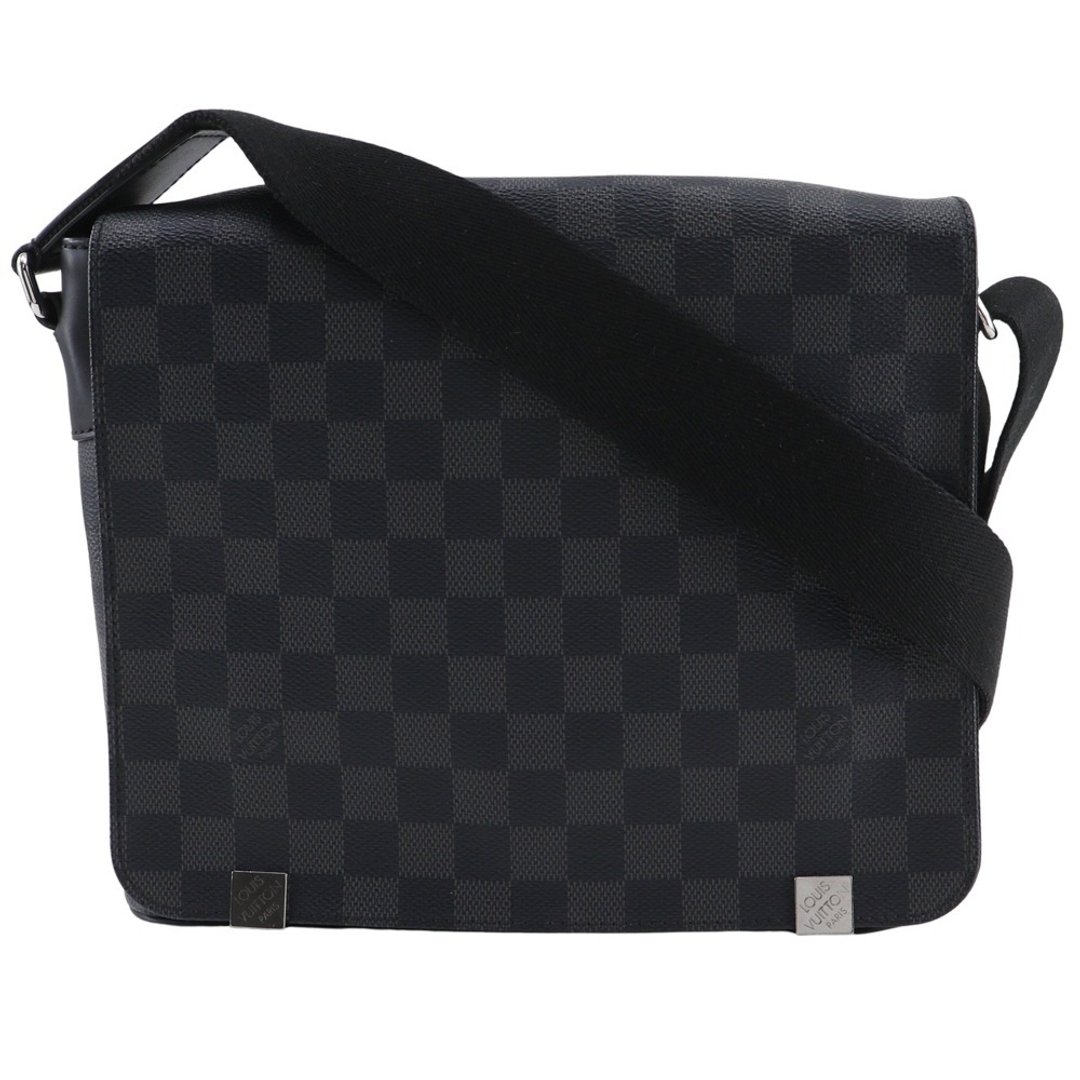 【日本直送】路易威登 LOUIS VUITTON District PM 侧背包 N41028 Damier Graphite 黑色 CA4168 男士【二手品】 - 侧背包/斜挎包 - 人造皮革 黑色