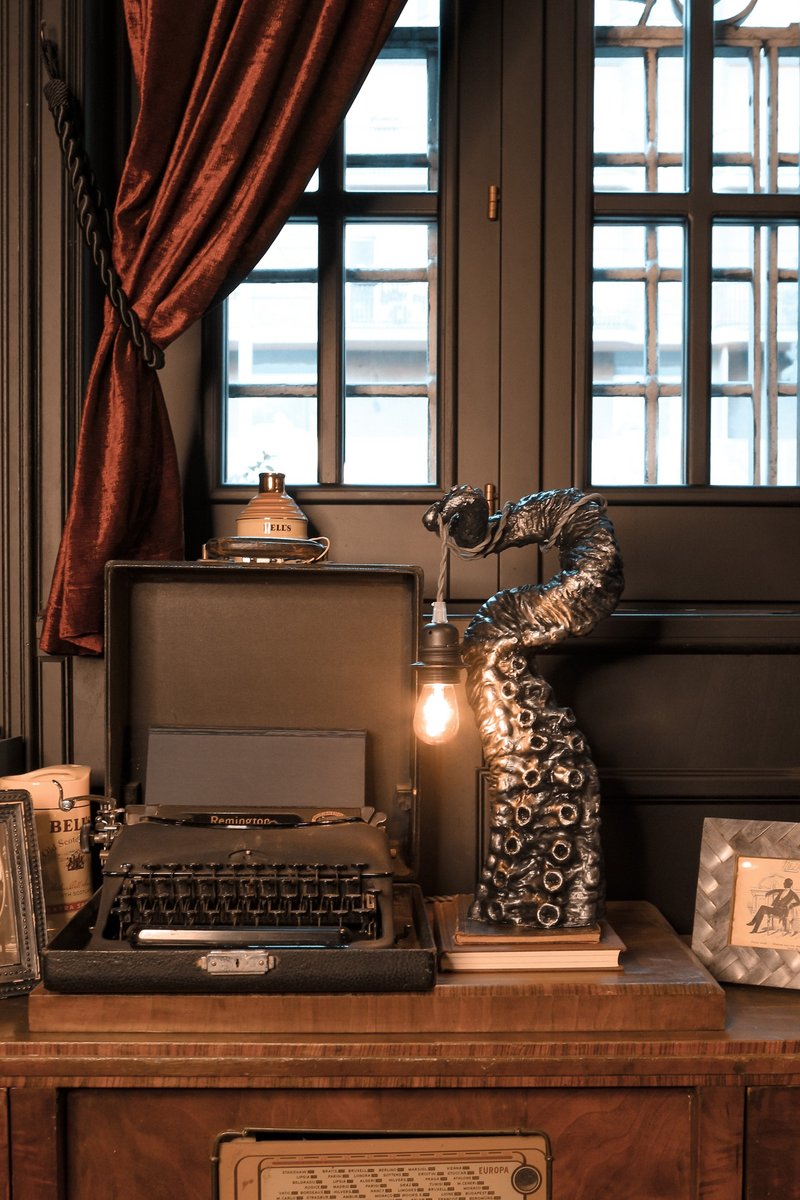 Octopus, Bronze Tentacle, Cthulhu mythos Fantasy Gift Idea, Steampunk vintage st - 灯具/灯饰 - 塑料 绿色