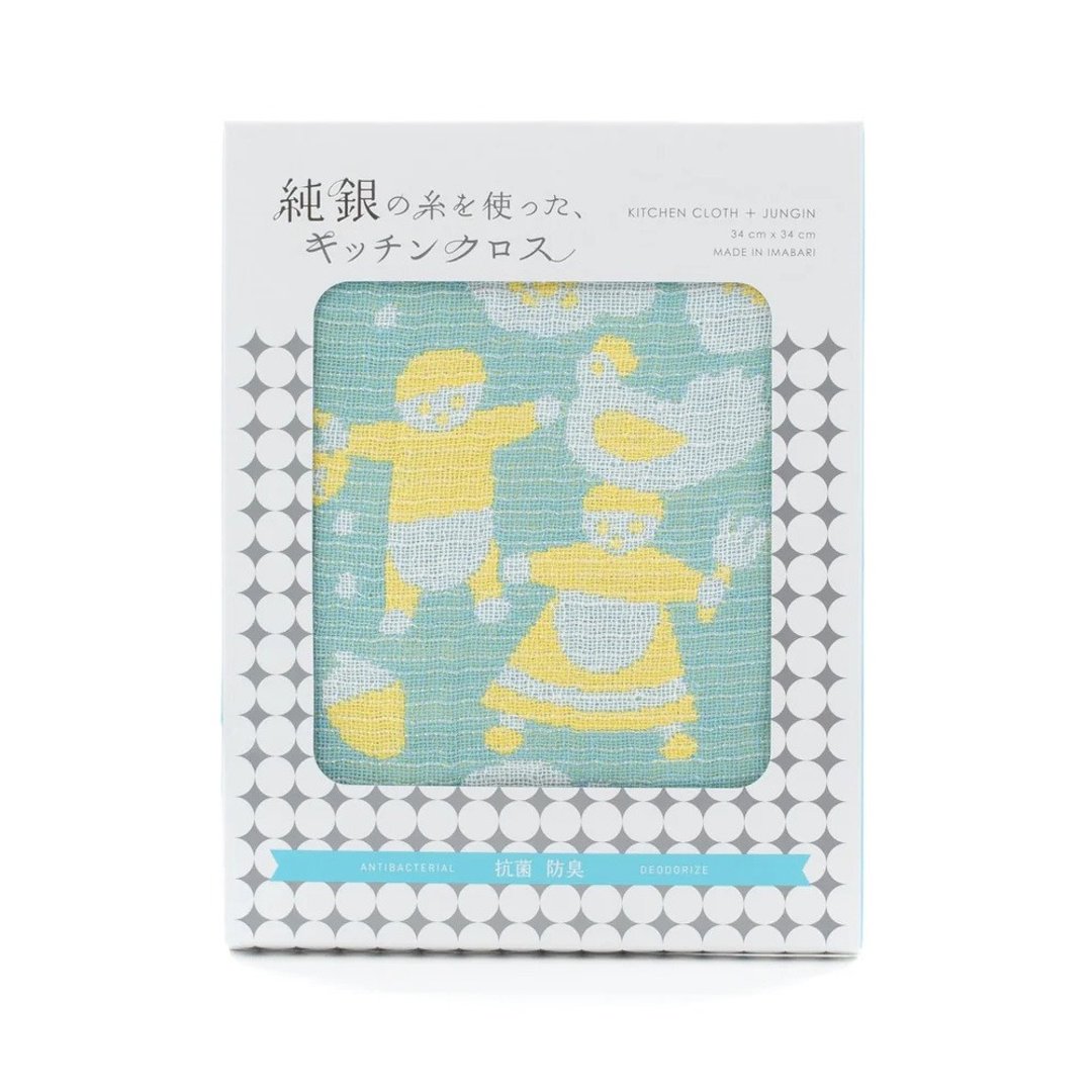 日本今治Hartwell-抗菌除臭抹布(34*34)-蓝绿色 - 被子/毛毯 - 棉 绿色