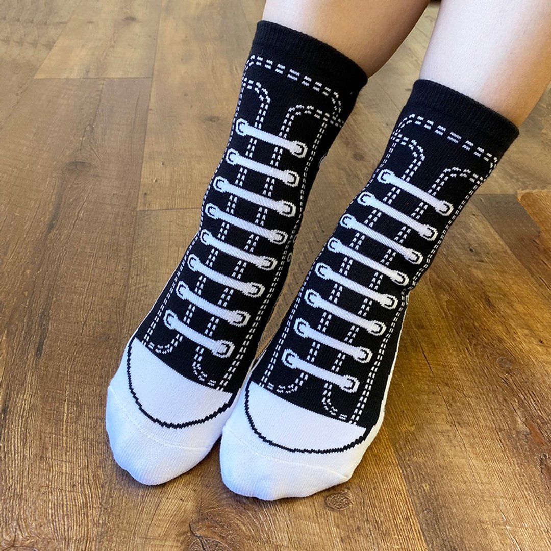推荐 SOCKS 鞋型袜 BLACK JACK | 精梳棉中筒袜 男袜 女袜 | 保暖 - 袜子 - 其他材质 黑色