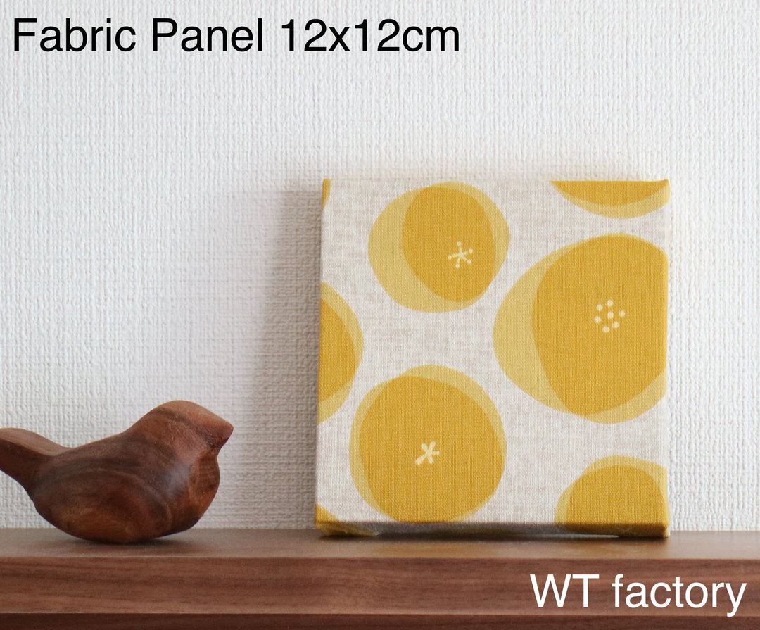 12x12cm Fabric Panel [Anpan] Yellow - 墙贴/壁贴 - 棉 黄色