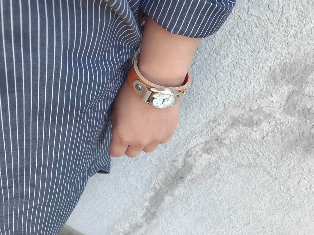 STITCH A watch that you want to wear every day Stitch Run Watch Unisex OK SRW-CPH-HS - 女表 - 真皮 橘色