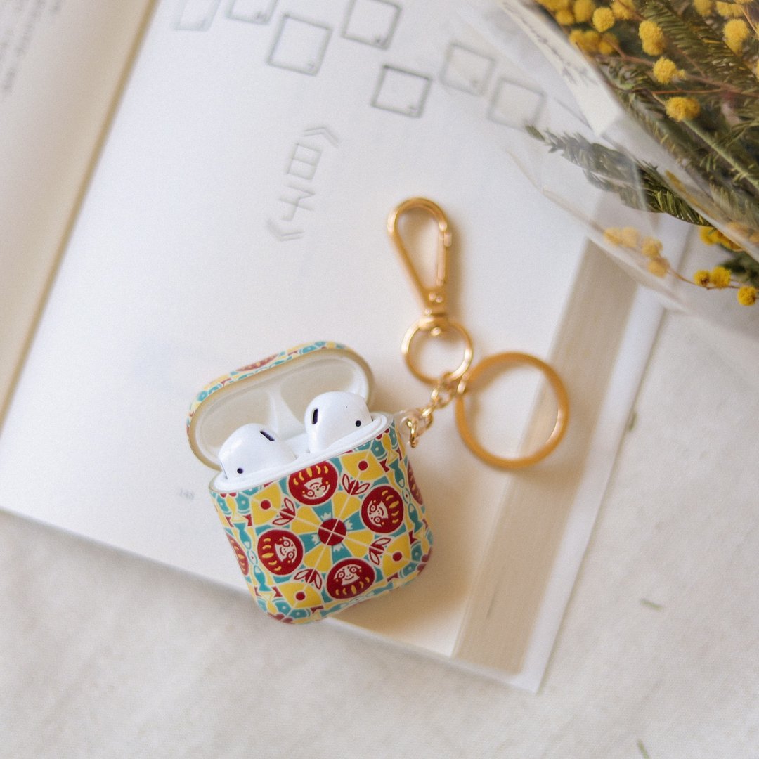 达摩富士山磁砖系列 / AIRPODS 保护套 - 耳机收纳 - 塑料 红色