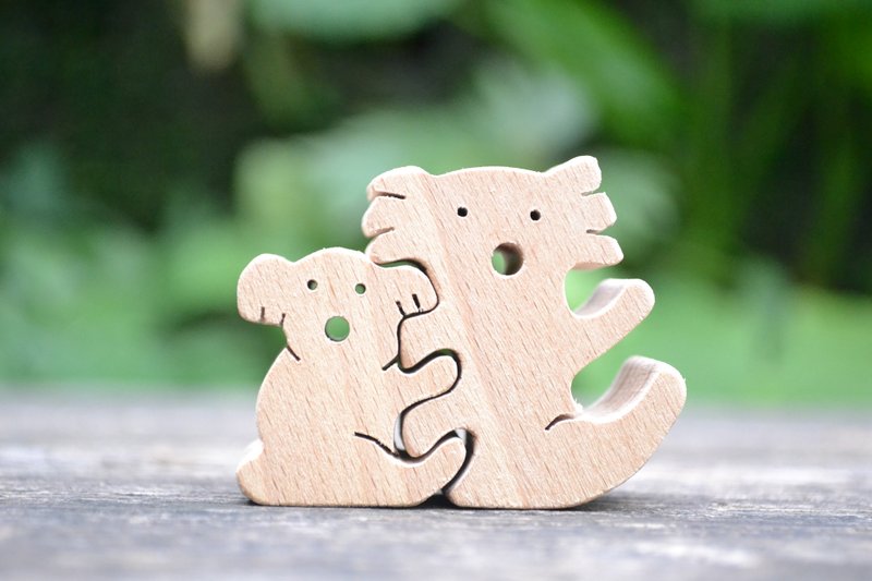 形影不离的无尾熊。手工小木作 - 摆饰 - 木头 