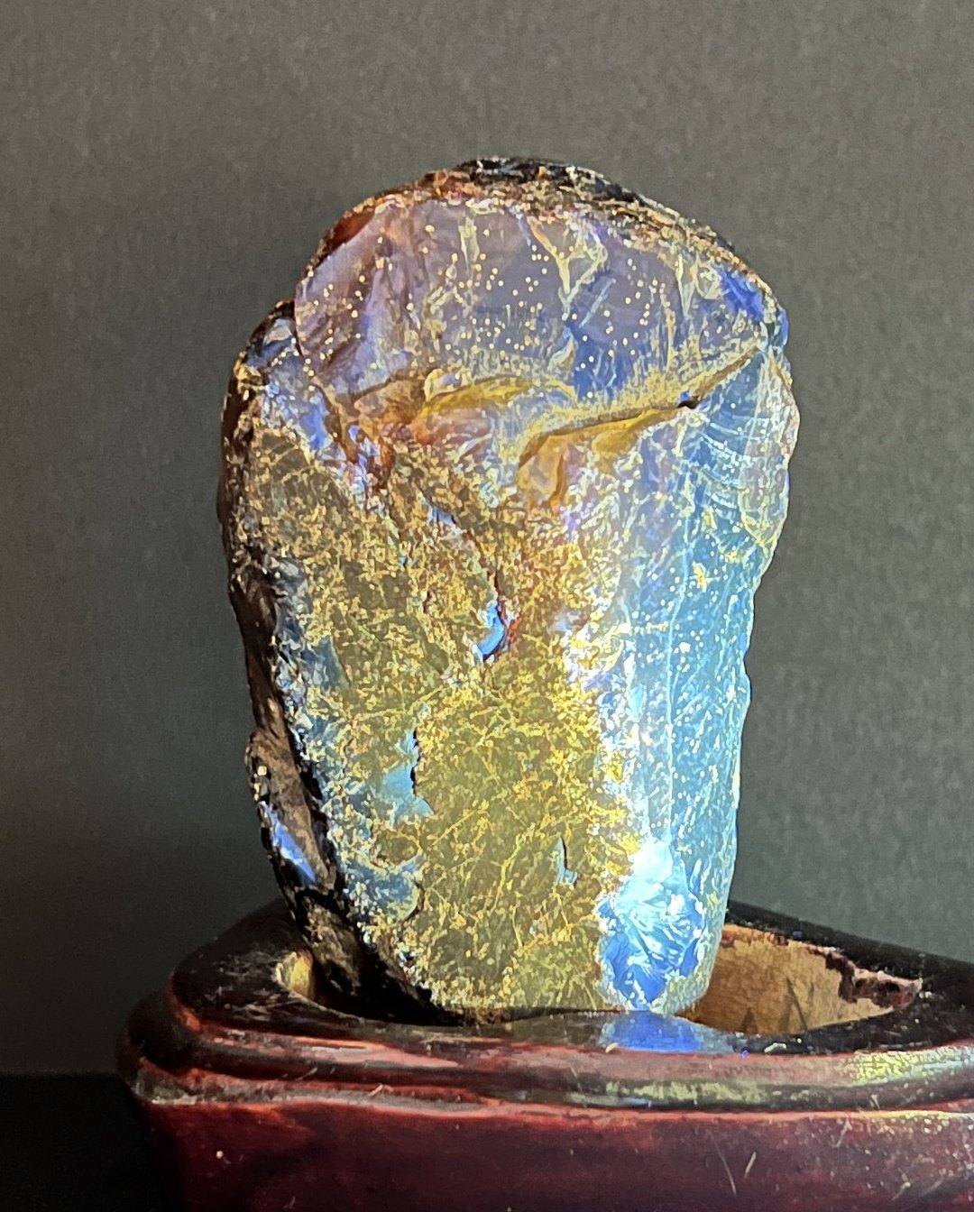 琥珀 Amber 蓝珀 天然苏门答腊蓝珀 80克 墨西哥蓝珀 原石 原矿 - 摆饰 - 半宝石 金色