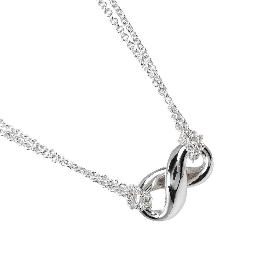 [日本直送] Tiffany & Co. 无限双股项链 925银约7.72克 [二手] A级 - 项链 - 银 银色