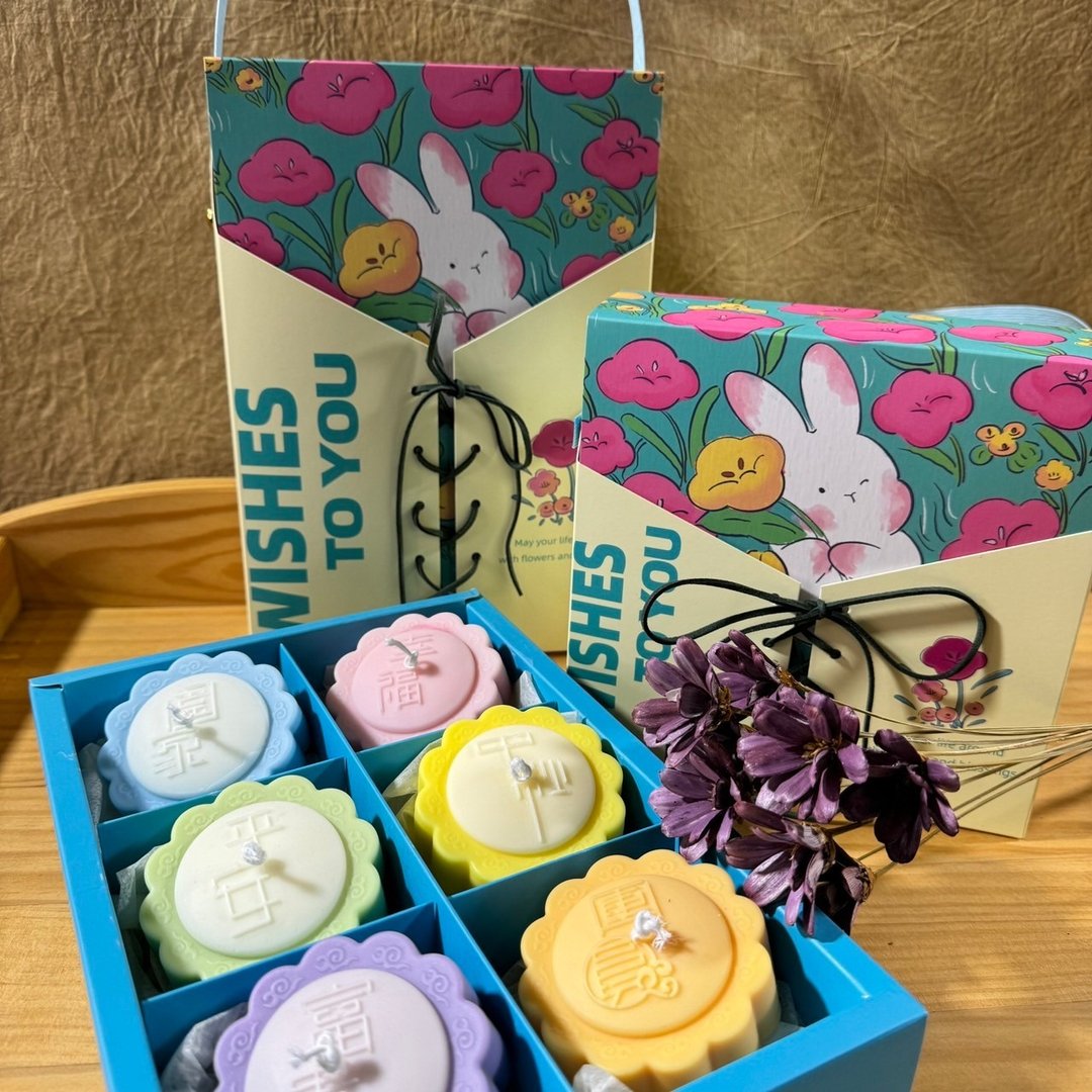 蜡烛礼盒 月饼蜡烛六颗 - 蜡烛/烛台 - 蜡 