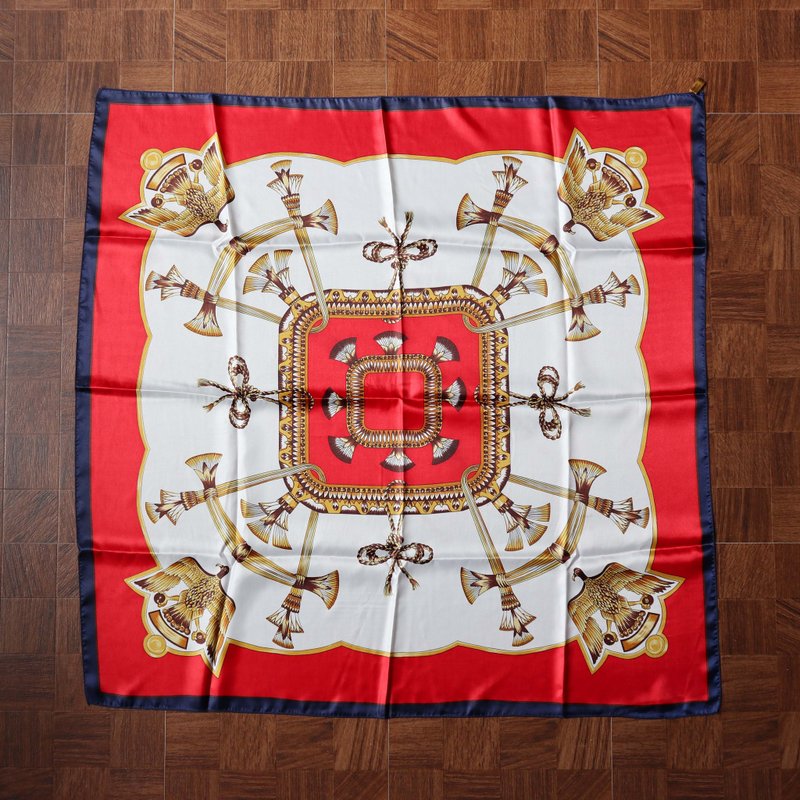 南瓜Vintage。古董 巴洛克 印花 丝巾 - 丝巾 - 其他材质 