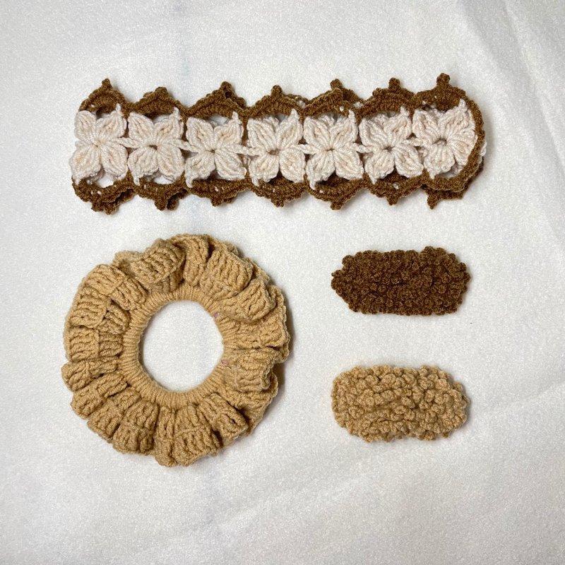 秋天的口袋-发饰组 - 发饰 - 聚酯纤维 咖啡色