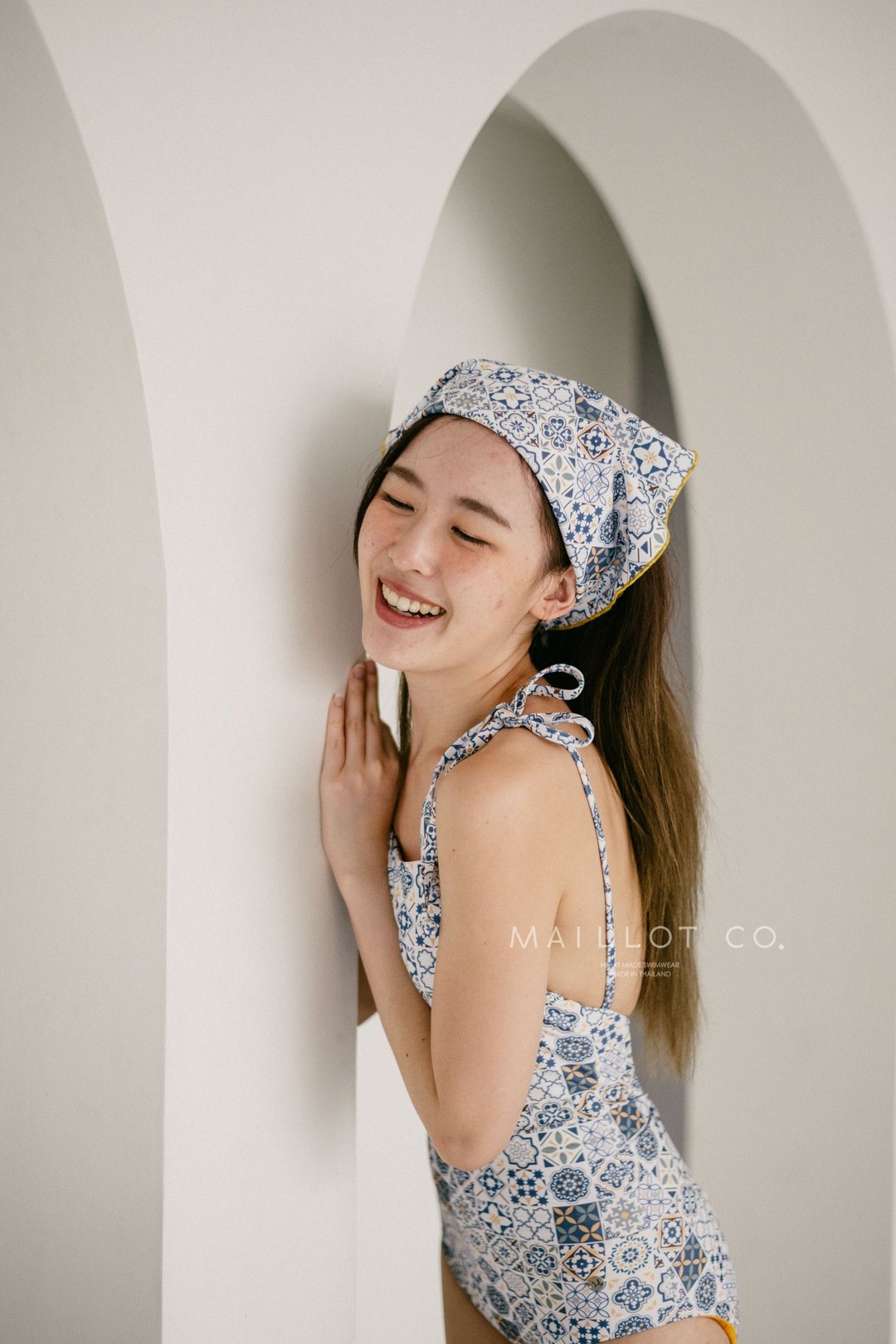 发型 - 摩洛哥 - 女装泳衣/比基尼 - 其他材质 蓝色