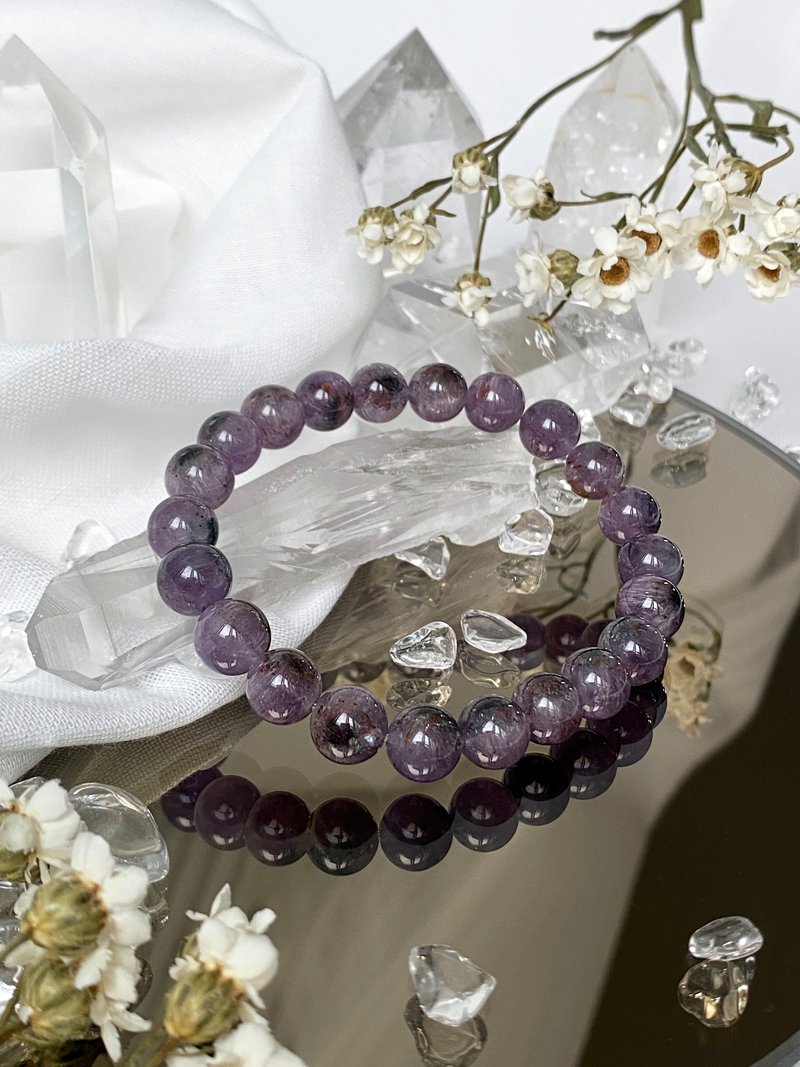 恶魔之眼紫极光23||极光23/紫水晶/手串/手链 - 手链/手环 - 水晶 紫色