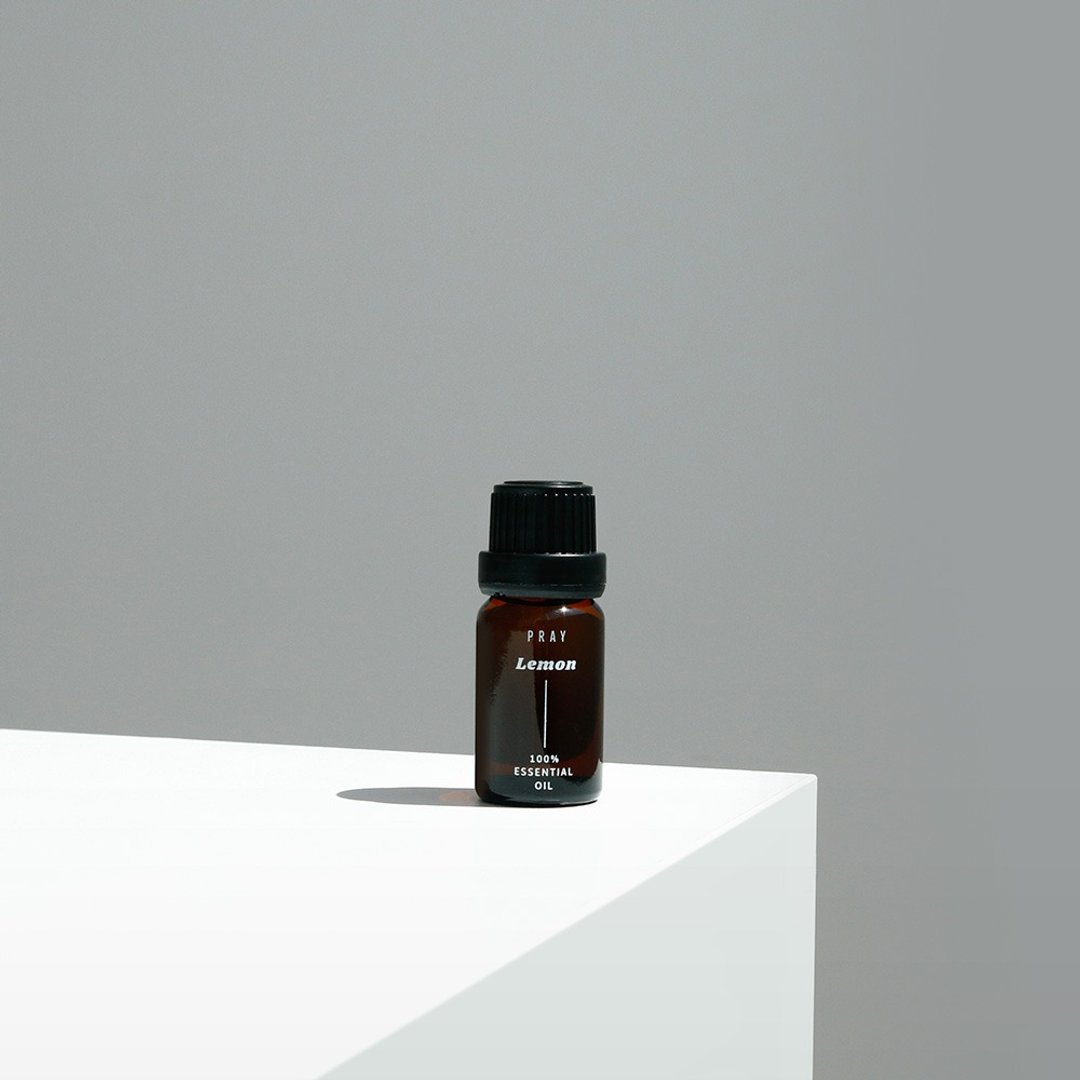 【韩国 PRAY】天然单方精油-柠檬/10ml - 香薰/精油/线香 - 玻璃 黄色