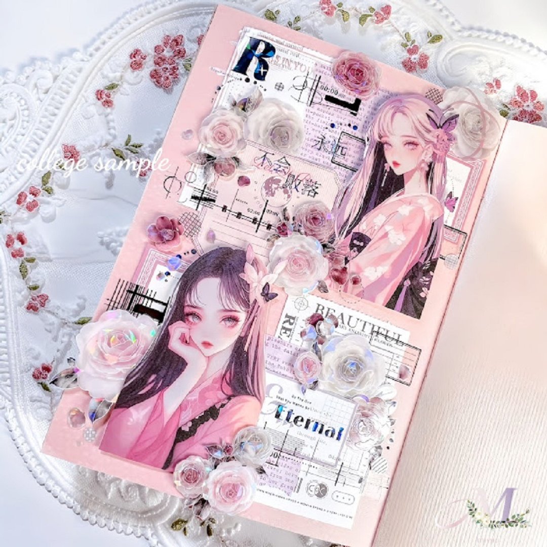 贴纸 original sticker 人物贴纸 原创贴纸 女孩贴纸 装饰贴纸 - 贴纸 - 纸 蓝色