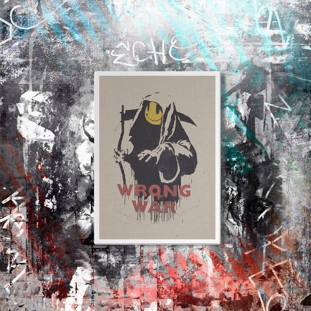 【英国 Banksy】蓝牙画布音箱 联名款 Pax Britannica (直式) - 扩音器/喇叭 - 木头 多色
