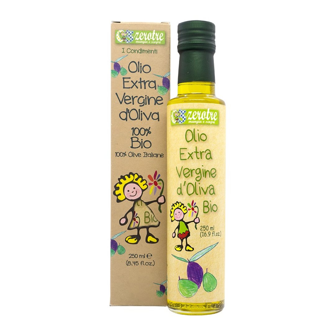 意大利【ZeroTre】卷发夏菈 特级初榨儿童橄榄油(250ml) - 料理包 - 其他材质 黄色