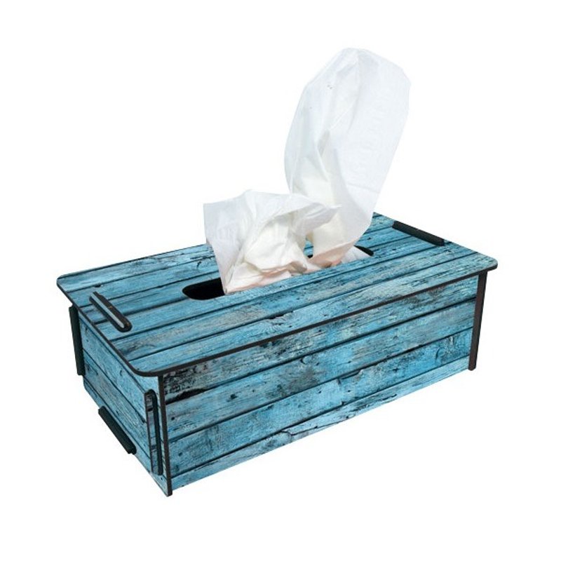 德国 Werkhaus 环保木制面纸盒-土耳其蓝 - 摆饰 - 木头 