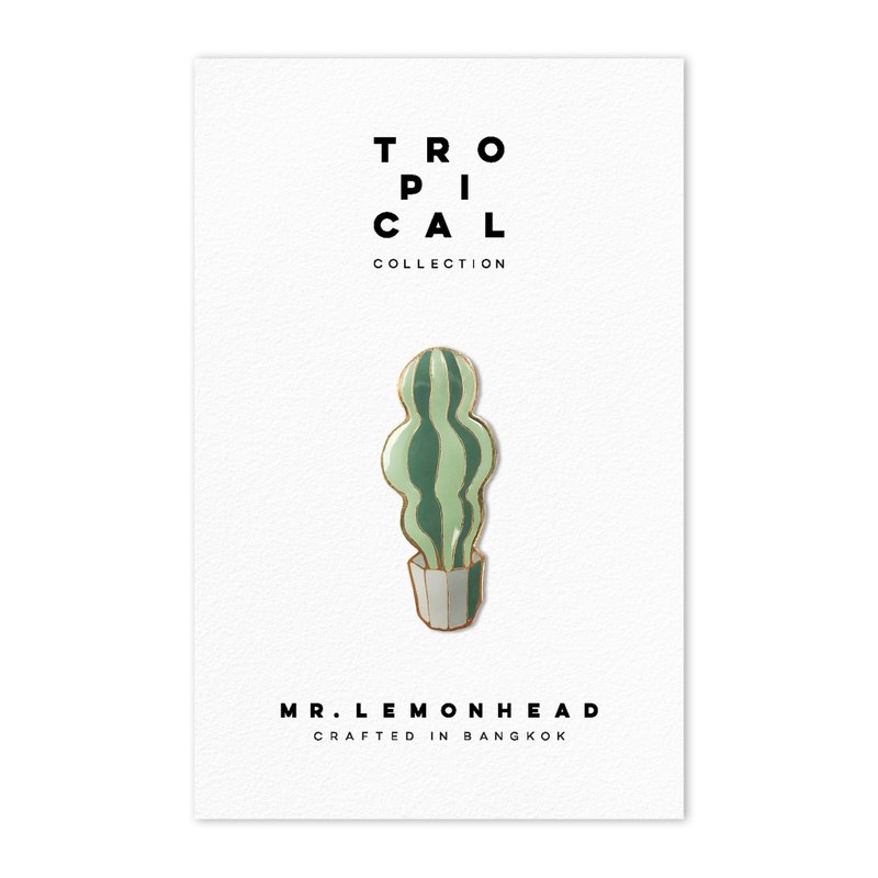 TROPICAL PIN NO. 2 - 胸针 - 珐琅 绿色