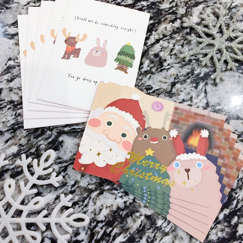 【壹柒年的圣诞提案】Possie 圣诞卡片组(10入) - 卡片/明信片 - 纸 多色