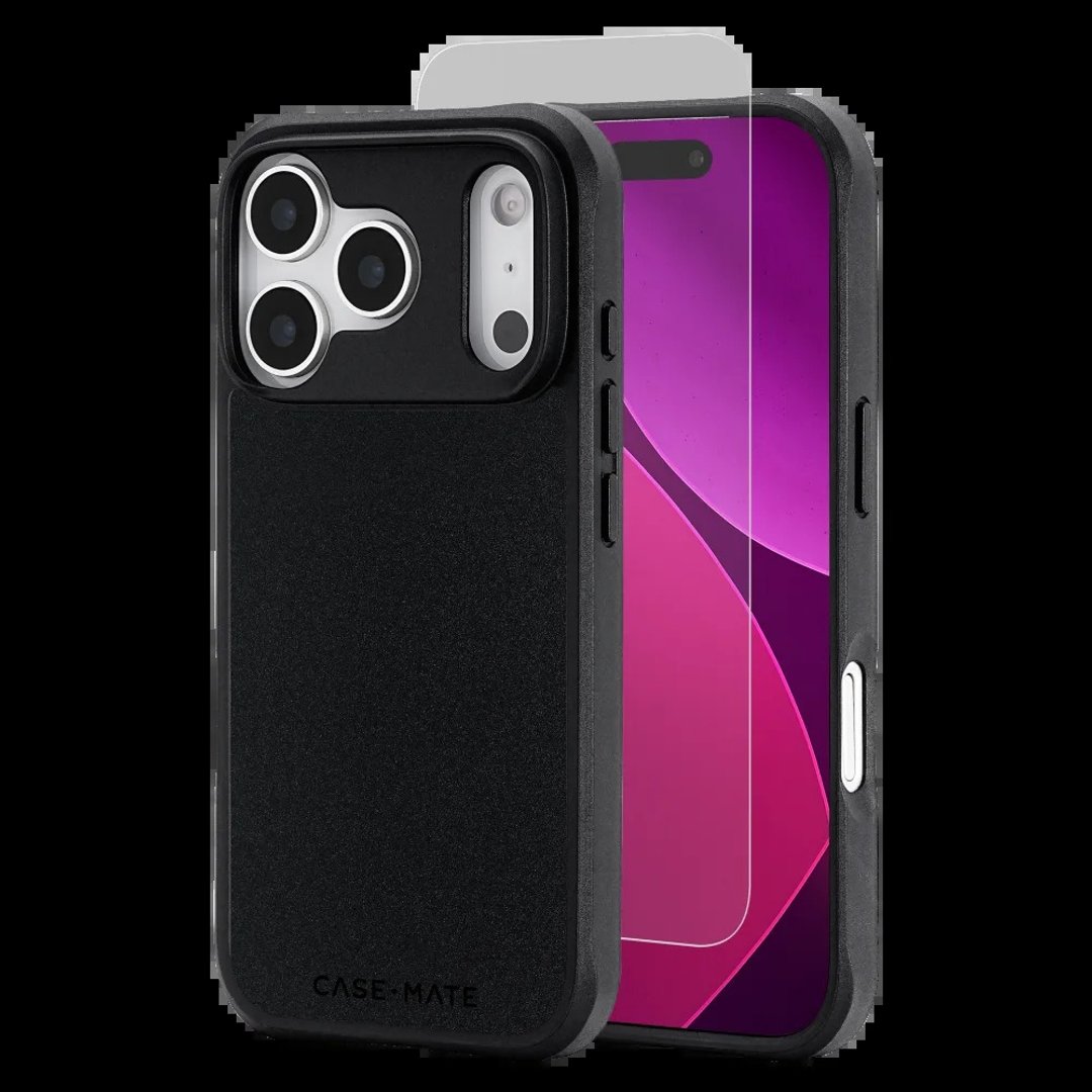 Casemate – iPhone 17 Pro 黑色手机壳/强化玻璃屏幕保护贴 套装 - 手机壳/手机套 - 其他材质 
