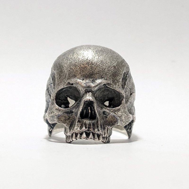 Anatomical Skull Ring without Joe by GRYPHON - 戒指 - 纯银 银色