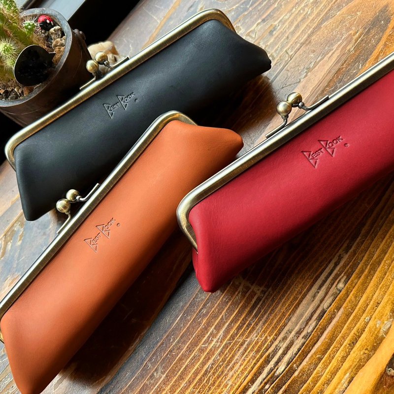 瑞文堂 真皮手工制 复古口金袋2.0 | 严选风格文具 经典优雅品味 - 铅笔盒/笔袋 - 真皮 多色