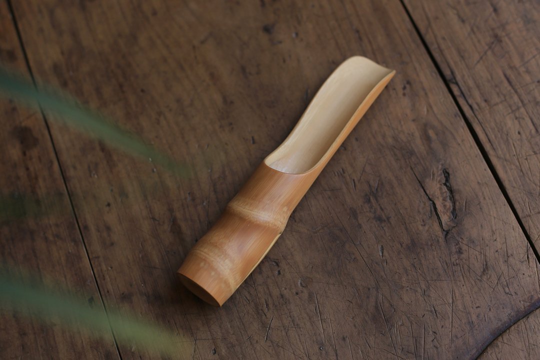 手工打磨原创竹制品 | 竹茶则 茶铲 人面竹 | 一物一图 - 茶具/茶杯 - 竹 