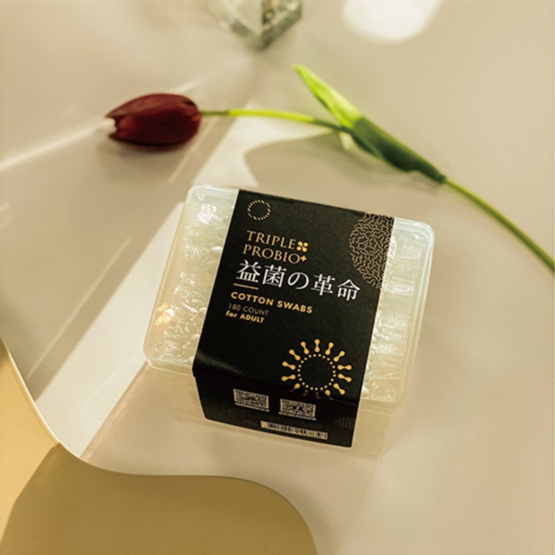 益菌の革命 益菌舒柔棉花棒 (180支/盒) - 脸部按摩/清洁工具 - 其他材质 多色