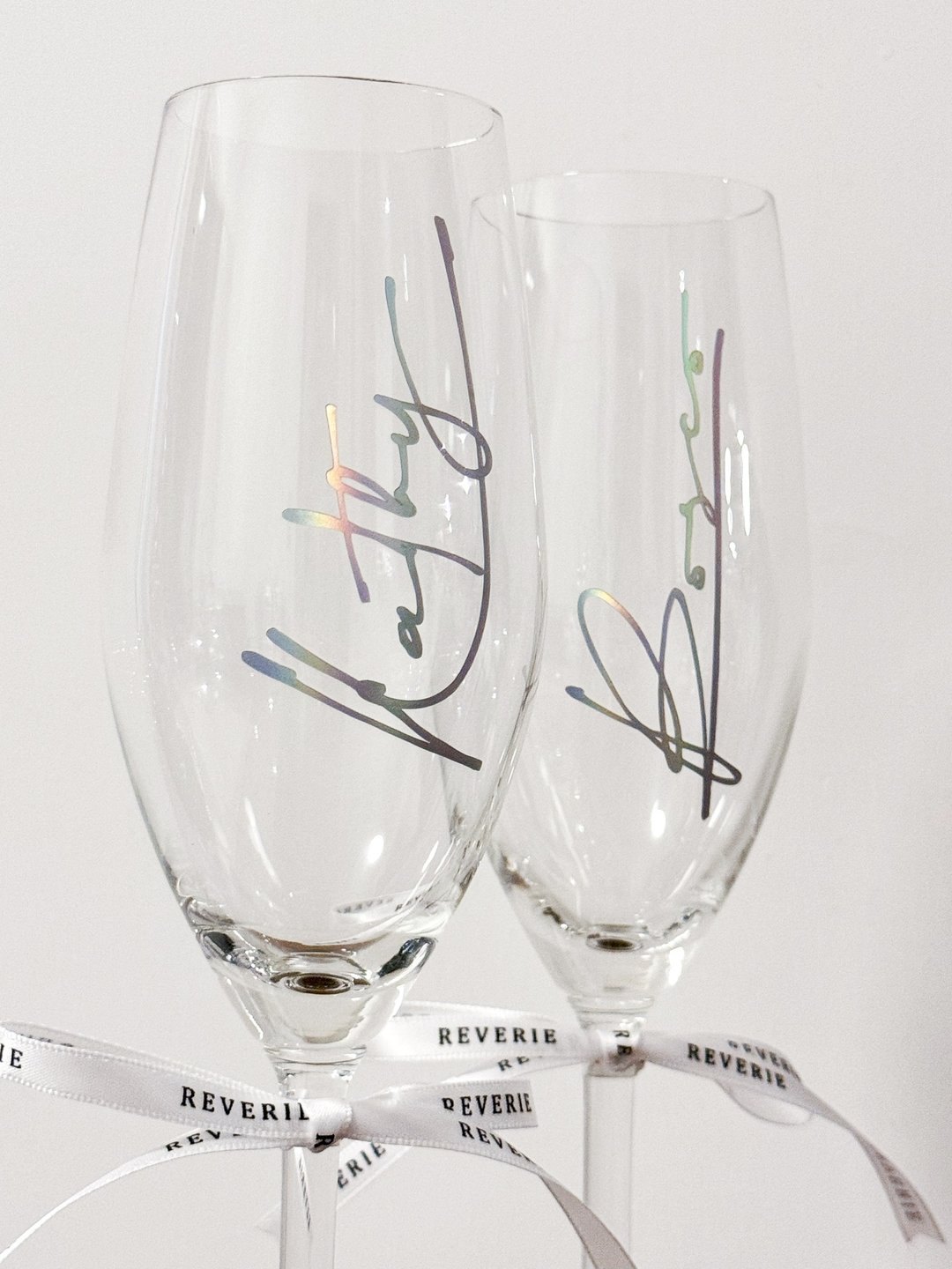 定制化幻彩贴面 signature 香槟酒杯 - 酒杯/酒器 - 玻璃 多色