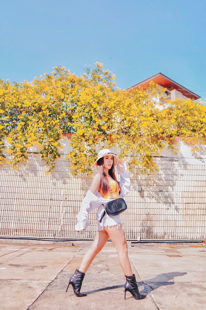 gomphrenabag - 侧背包/斜挎包 - 真皮 黑色