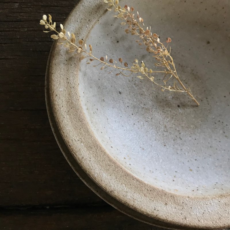 平光开片燕麦色浅碗_两入 - 碗 - 陶 白色