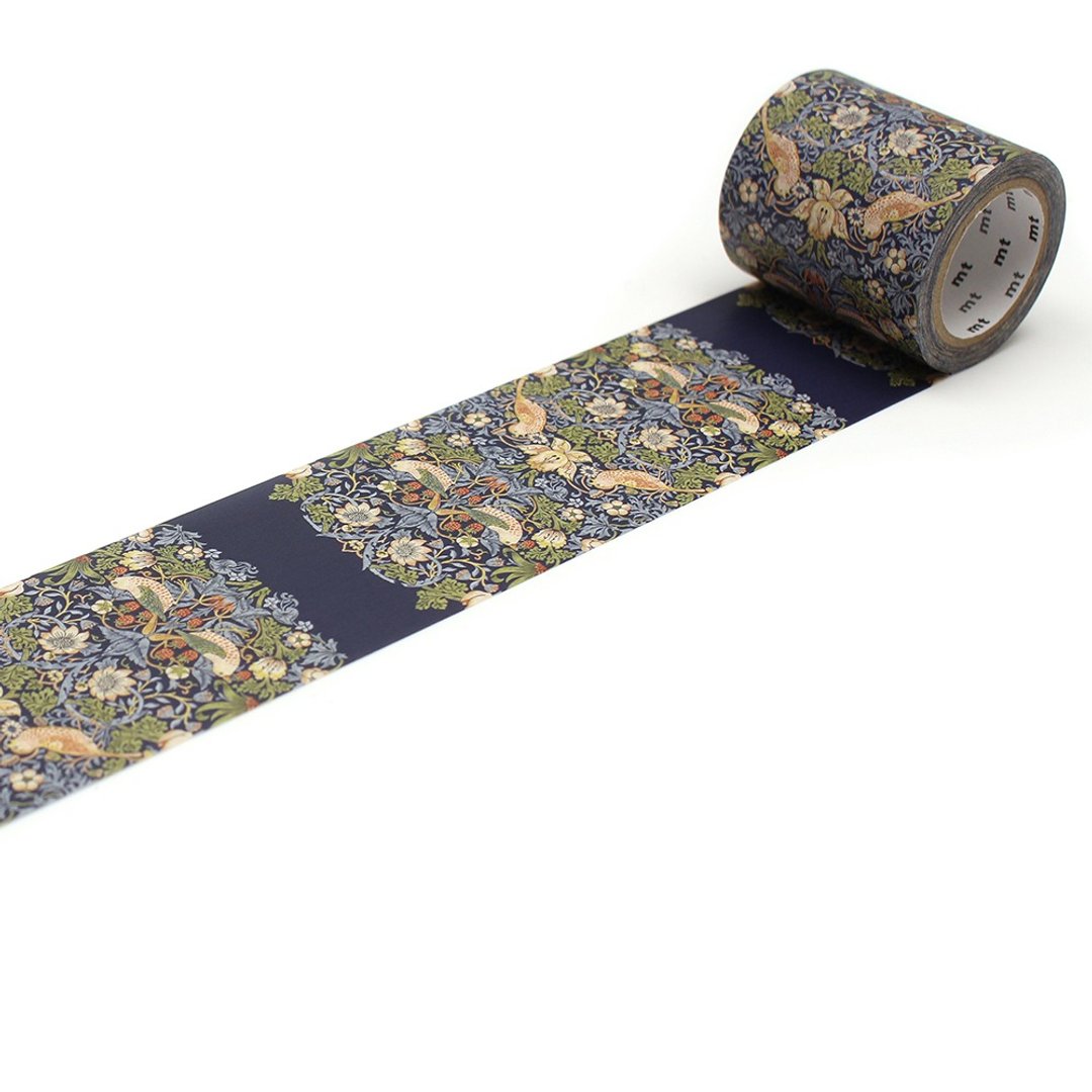 mt x William Morris 和纸胶带 / 草莓小偷 Indigo (MTWILL26) - 纸胶带 - 纸 蓝色