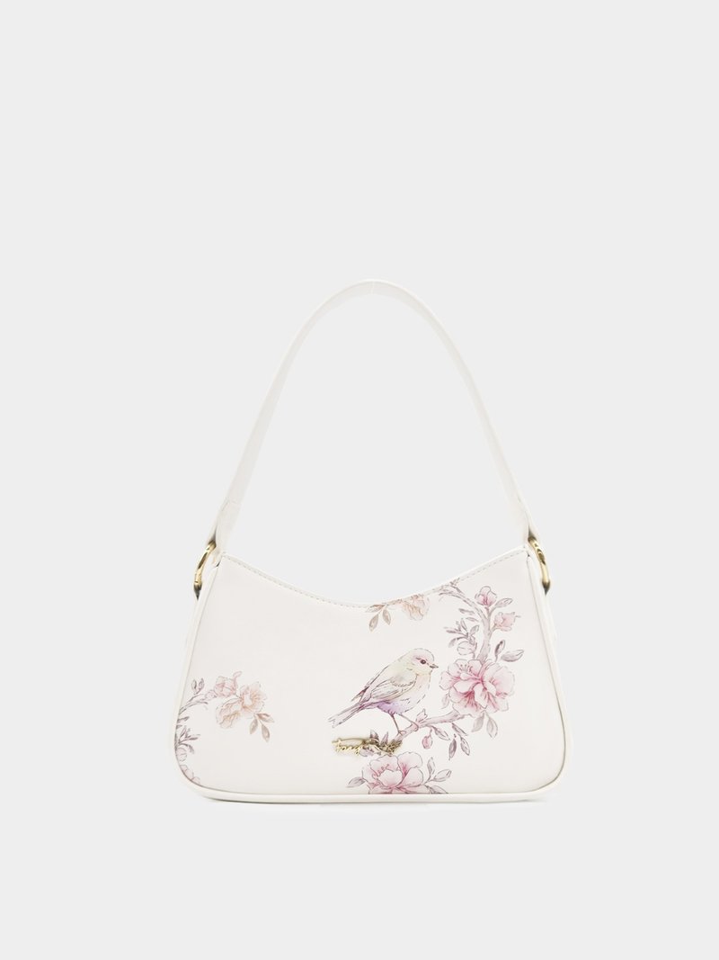 Blossoms & Beasts 腋下袋 - 手提包/手提袋 - 其他材质 白色