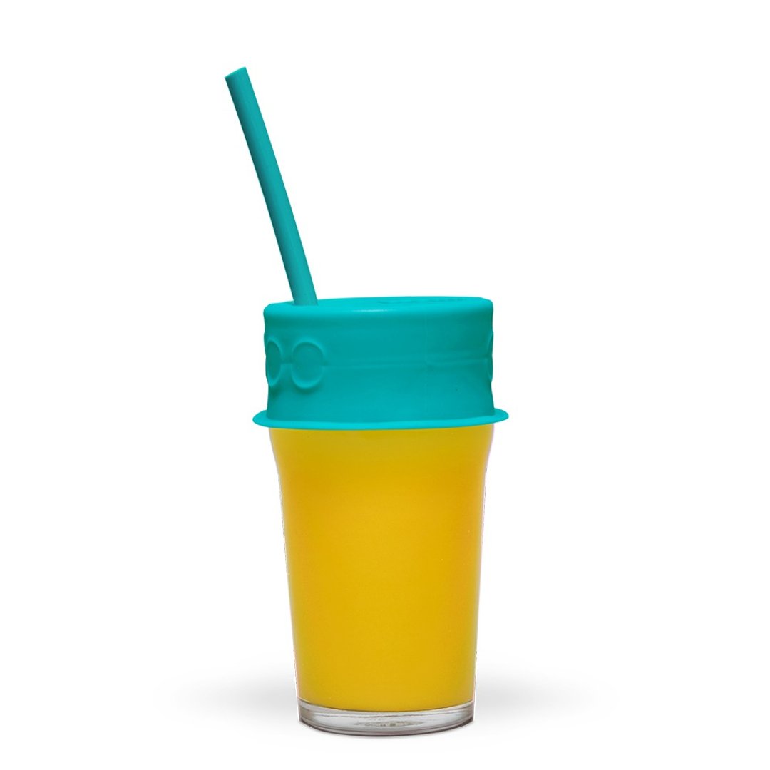 加拿大LUUMI Lid and Straw 密封盖吸管组 蓝 - 环保吸管 - 硅胶 蓝色