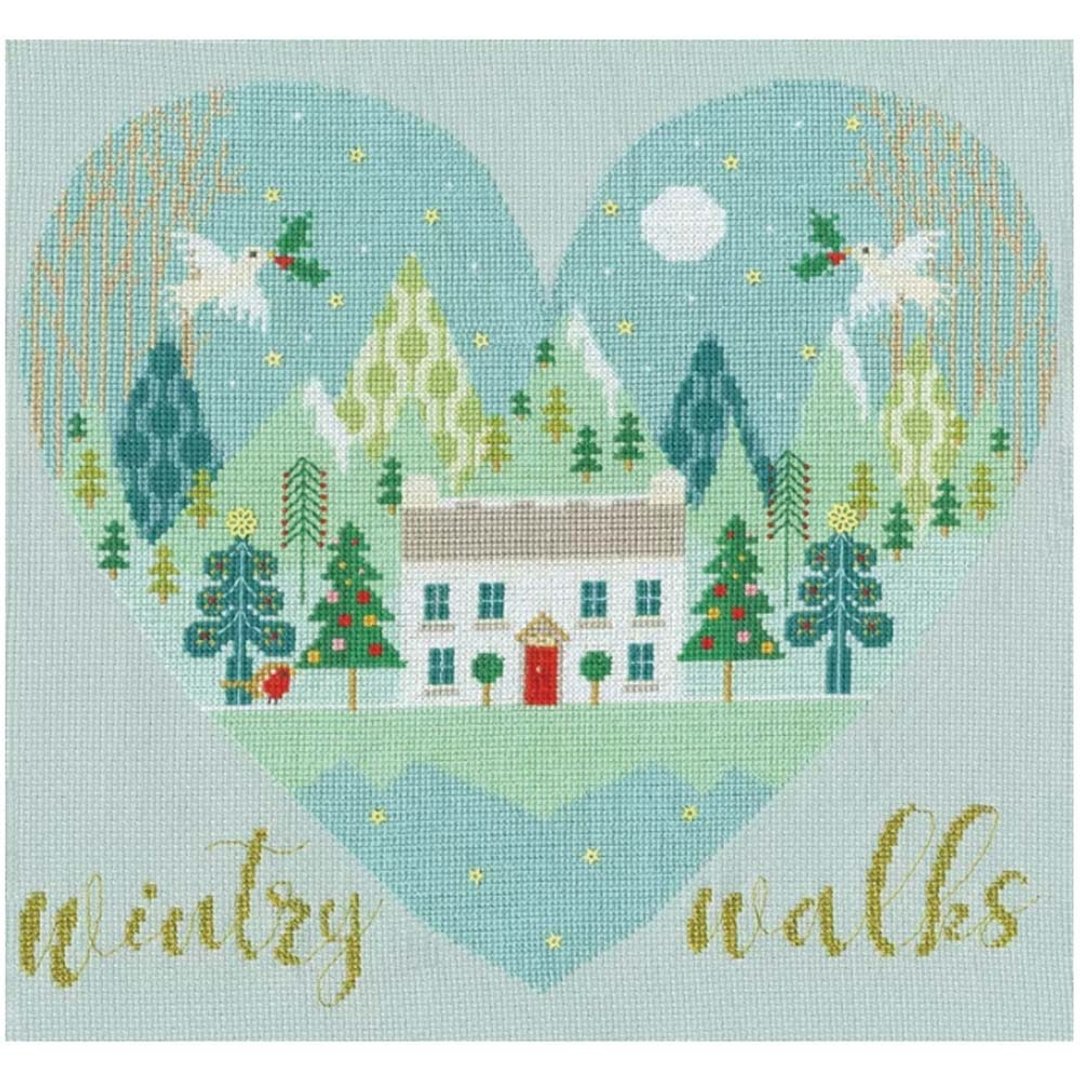 Bothy Threads 十字绣材料包 - 冬季小屋 - 编织/刺绣/羊毛毡/裁缝 - 其他材质 