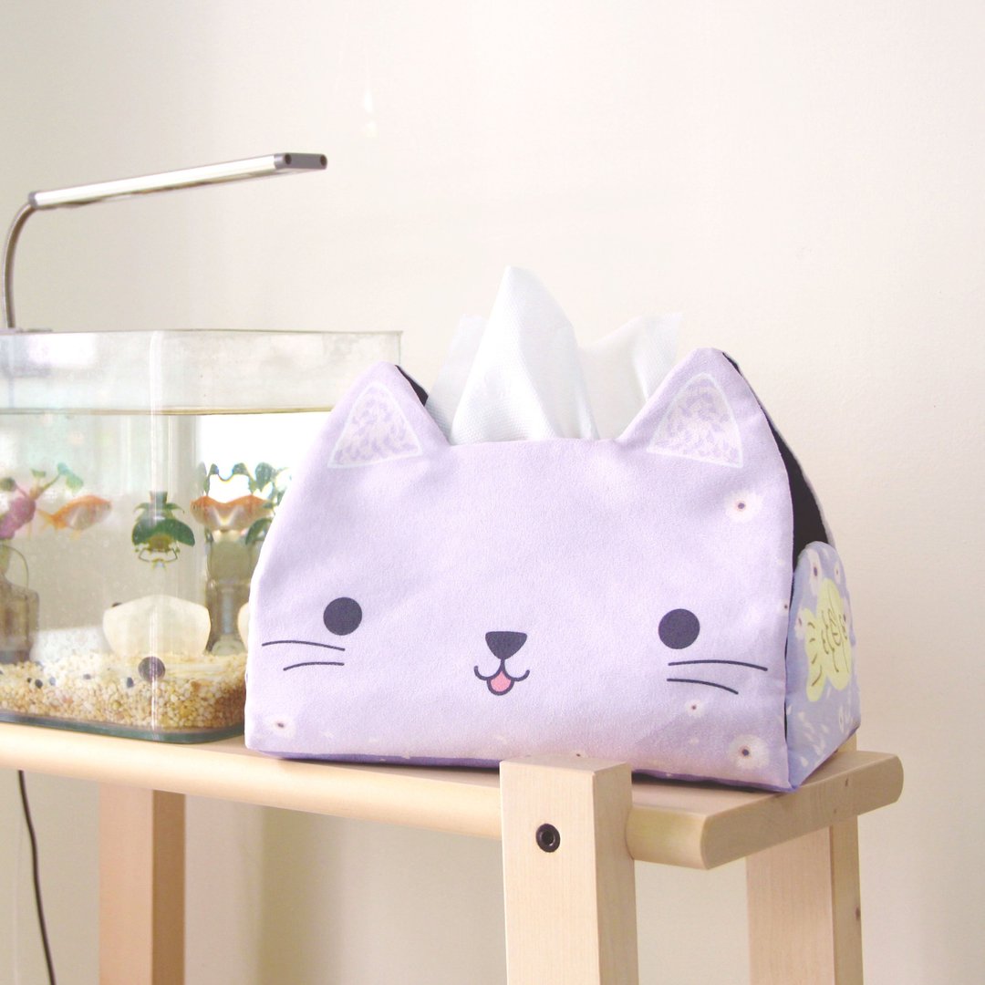 【DIY材料包】猫 卫生纸套|好市多卫生纸套|粉紫 - 其他 - 其他材质 紫色