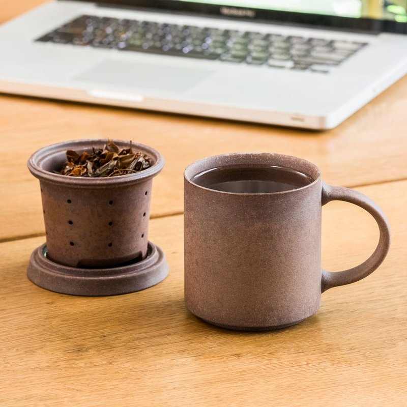 不二堂│T-MUG 岩矿马克杯 - 咖啡杯/马克杯 - 陶 咖啡色