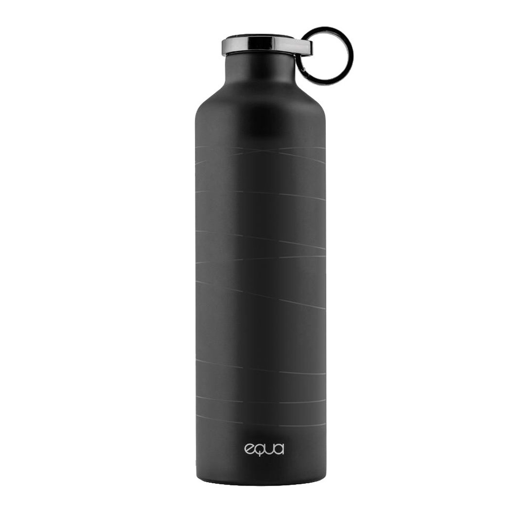 【毕业礼物】EQUA 欧洲极简奢华保温瓶-680ml-时轨黑 - 保温瓶/保温杯 - 其他材质 黑色