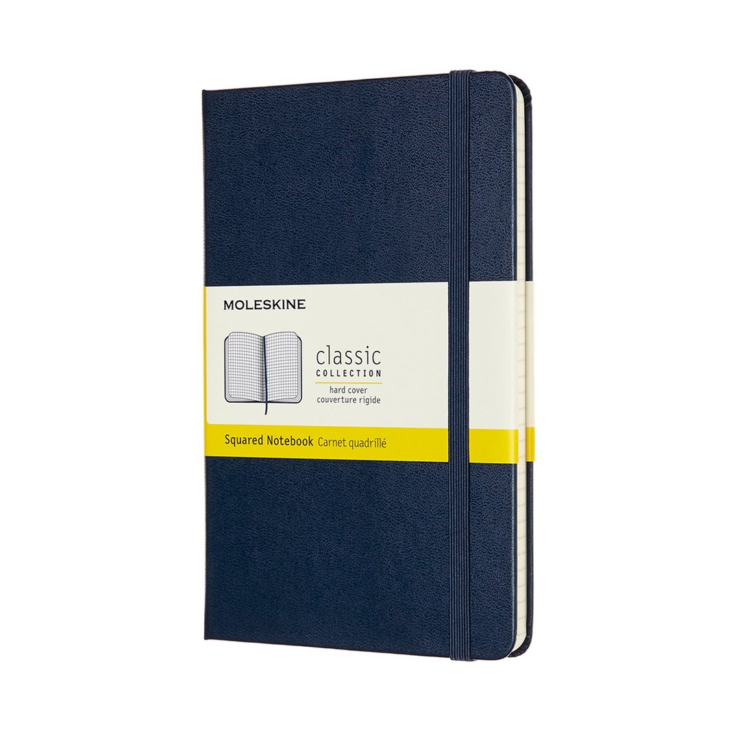 _勿上架_MOLESKINE 经典硬壳笔记本 - M 型 - 方格蓝 - 烫金服务 - 笔记本/手帐 - 纸 蓝色