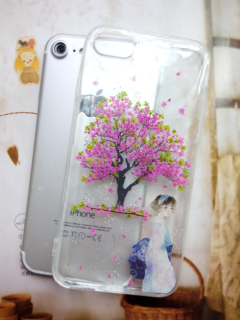 Annys workshop手作押花手机保护壳, iPhone 7/8,  现货特价 - 手机壳/手机套 - 塑料 粉红色