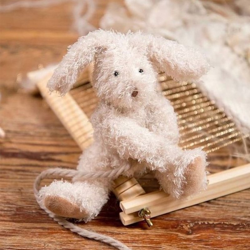 法国 Moulin Roty 抱抱长耳兔 - 玩具/玩偶 - 其他材质 绿色
