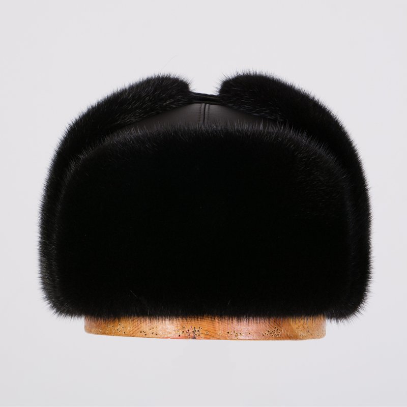 男士毛皮帽子冬季真毛皮帽子俄罗斯毛皮帽子Ushanka Hat耳罩毛皮帽子 - 帽子 - 羊毛 咖啡色