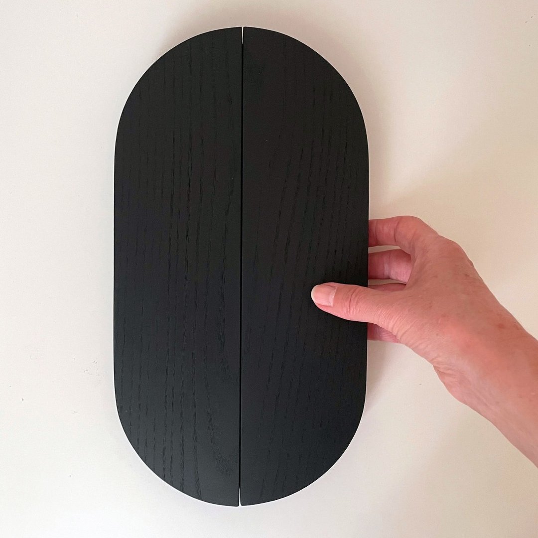 Black Long Cabinet Handle, Wooden Black Handle - 其他家具 - 木头 黑色