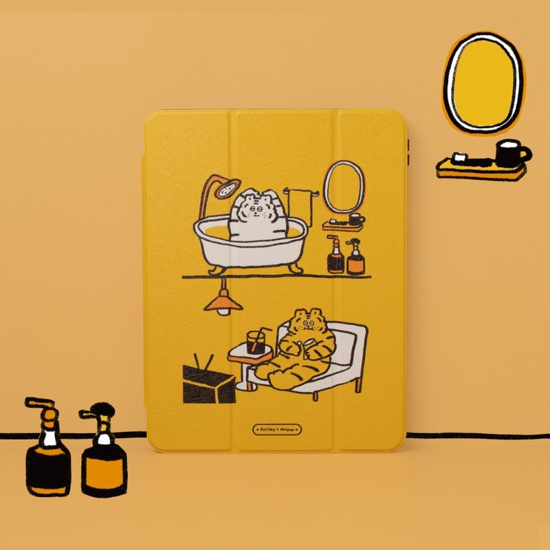 【限时特卖】iPad 插画家联名保护壳【黄色小屋】右侧笔槽款 - 平板/电脑保护壳 - 其他材质 黄色
