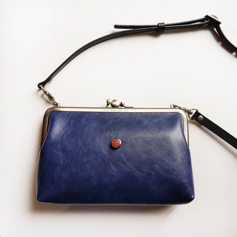 他の温度  两大格肩背包 / 手机包 / 口金包 【台湾制造】 - 侧背包/斜挎包 - 其他金属 蓝色