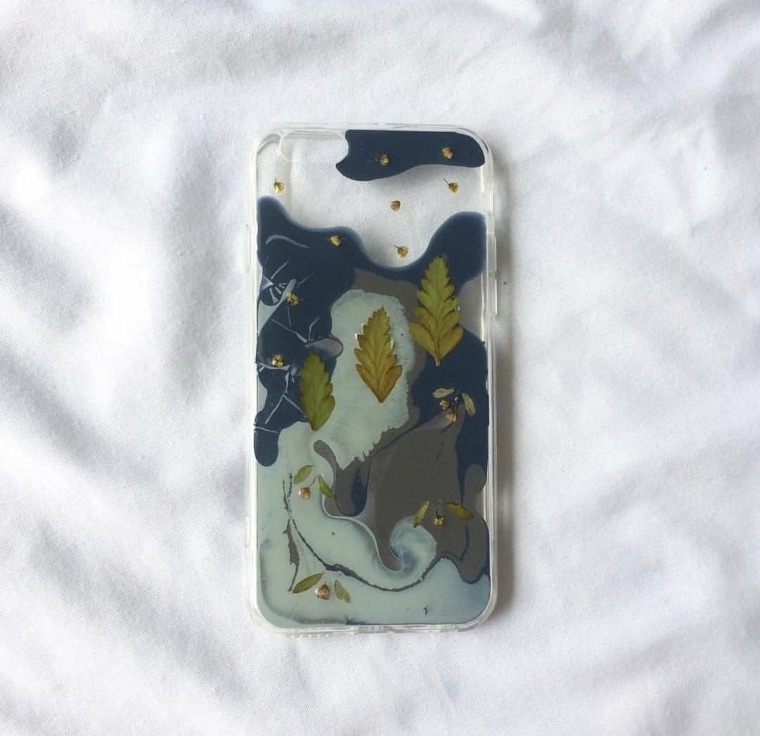 Blue day/ handmade mobile case - 手机壳/手机套 - 树脂 蓝色